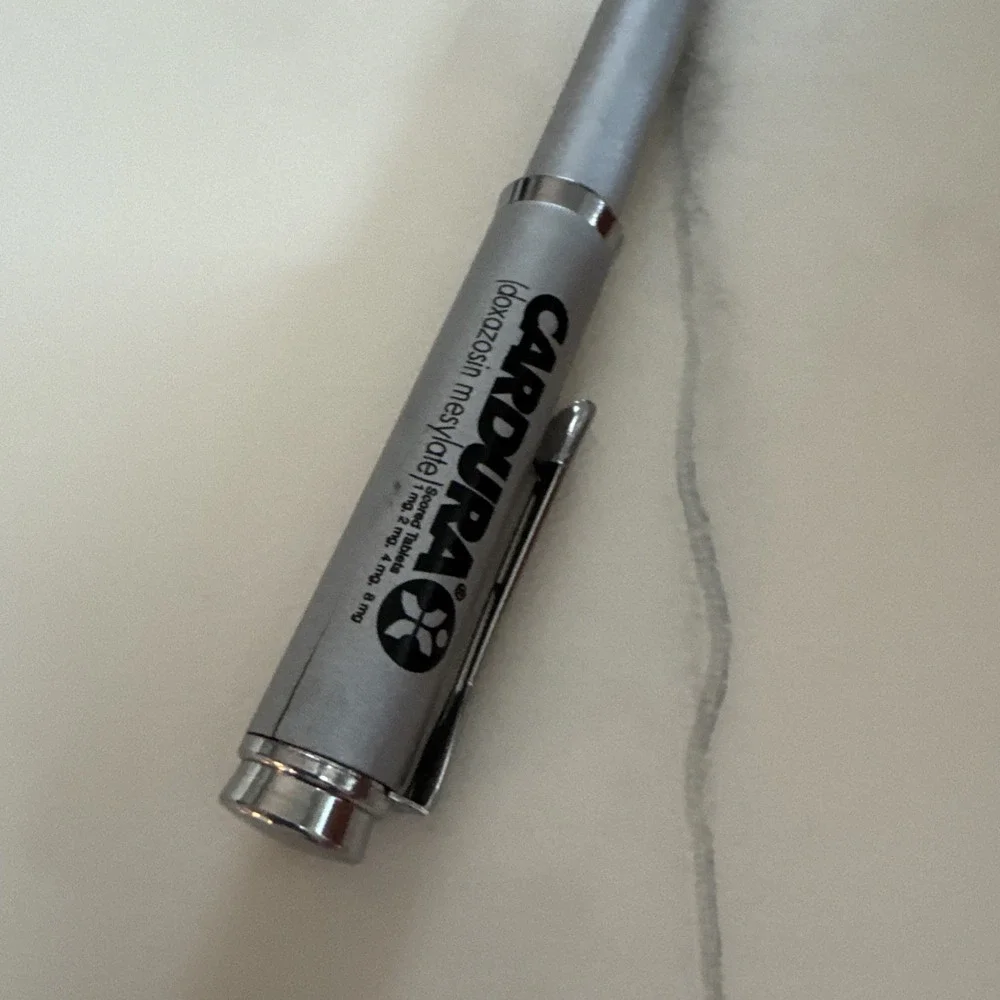 CARDURA Heavy Metal Medical Drug Rep Pharmaceutical Pen‎ Collectible Advertising